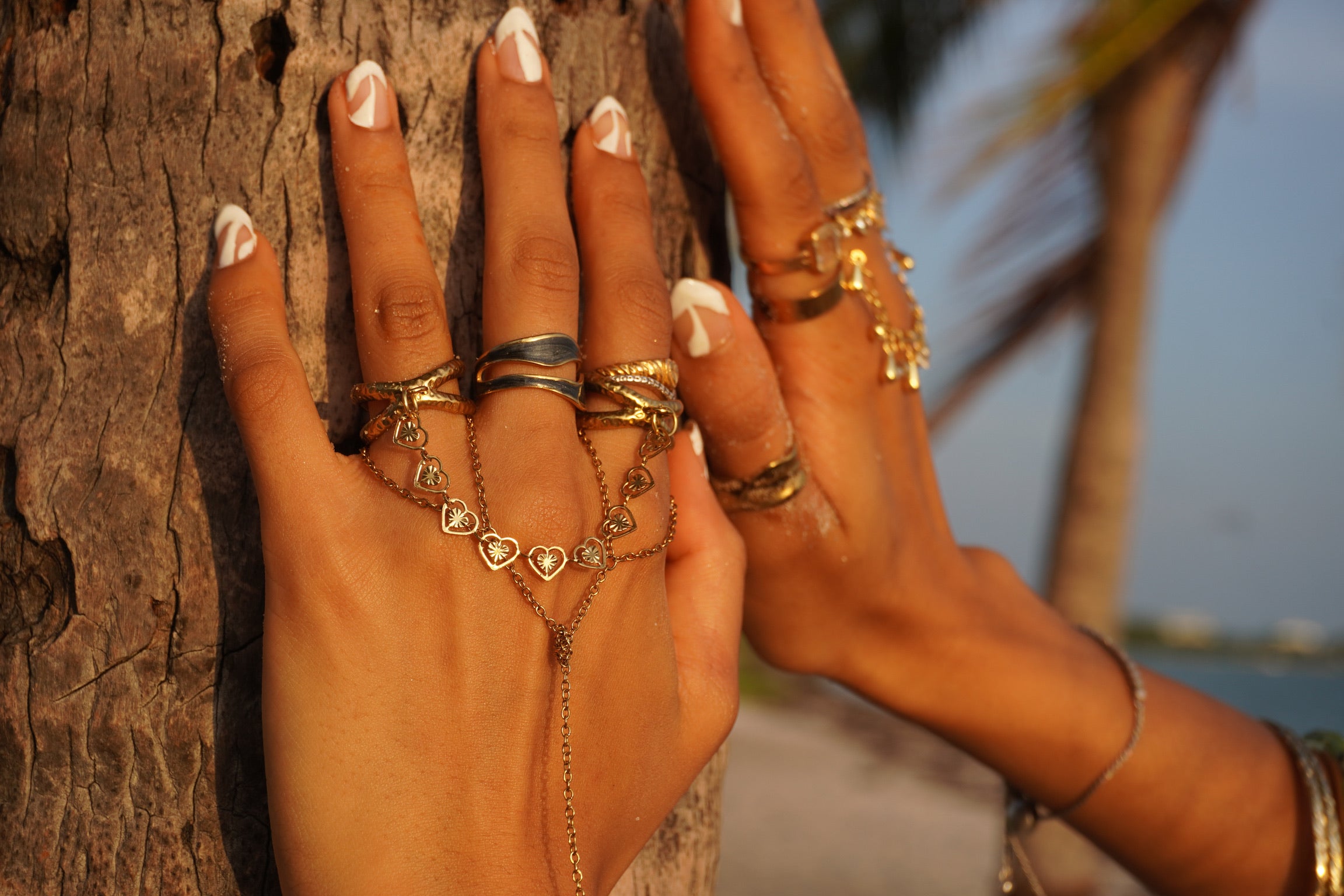 Doa Double Ring Chain – Amoura Jewelers